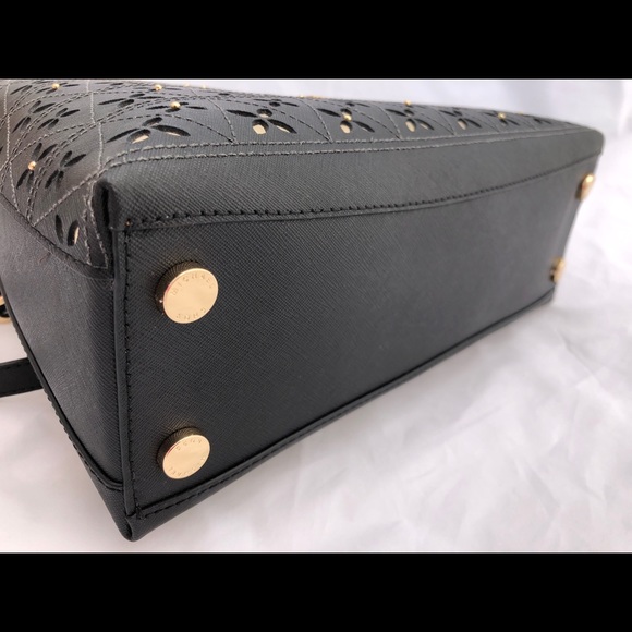 Michael Kors Portia Large Satchel perforated Black - Picture 8 of 8